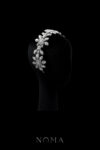 Royal Art Extravagant Arrangement Headband - White Gold