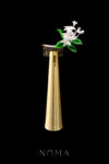 CC Art Jasmine Bouquet Haircomb - Gold, White