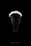 CC Full Peony Blossom Headband - White