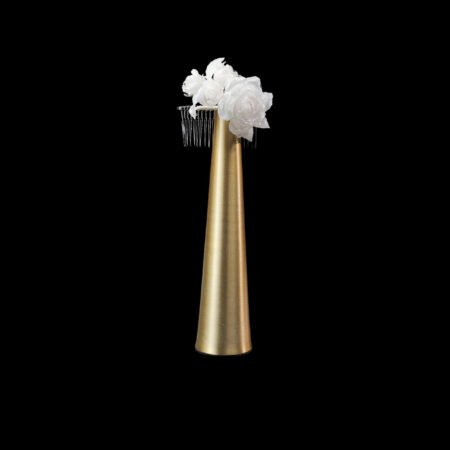 HS Rose Garden Haircomb - White Gold, White