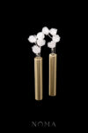 LR Peony Bud Hairpin Set - White Silver, White (6 pcs)