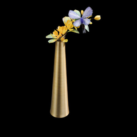 CS Butterfly by the Flower Hairclip Set - Gold, Yellow (2 pcs)