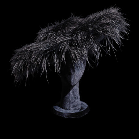 Full Feather Hat - Black