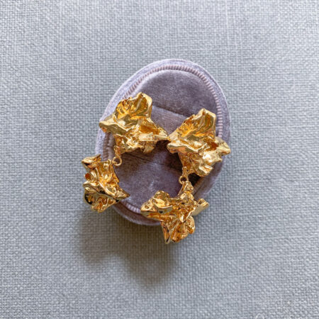 Treasure Chest Earrings - 18k Yellow Gold