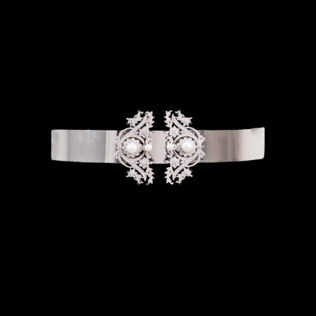Palais Belt - White Gold, White Pearl