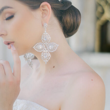 1001 Nights Earrings - White Gold