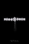 Royal Art Horizontal Hairpin - White Gold