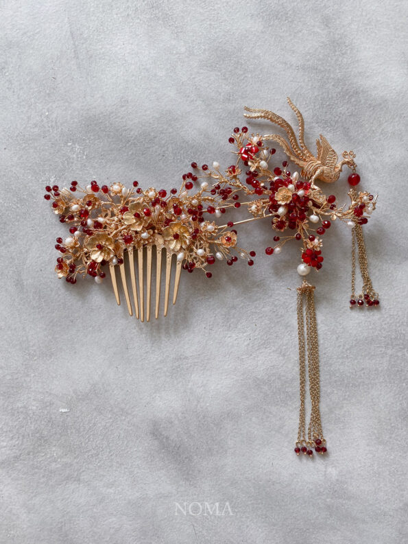 CHN-202000042-3D-Phoenix-Garden-Set-Gold-Red-2-pcs