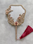 3D Phoenix Garden Simple Fan - Gold