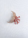 CHN-202200111-Phoenix-Open-Wing-Ponytail-Cuff-Gold-Red