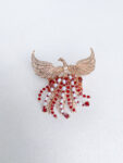 CHN-202200111-Phoenix-Open-Wing-Ponytail-Cuff-Gold-Red