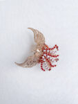 CHN-202200111-Phoenix-Open-Wing-Ponytail-Cuff-Gold-Red