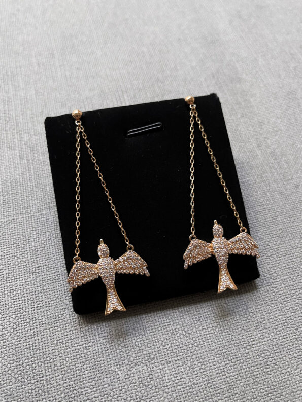 DJW-202100041-Swallow-Chain-Earrings-18k-Yellow-Gold-1