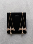 Swallow Chain Earrings - 18k Yellow Gold