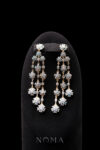 Eden Flower Earrings - 18k Yellow Gold, Blue