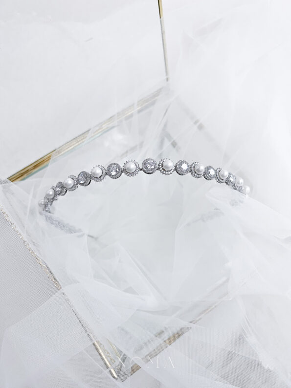 HBC-202200035-Pearl-Halo-Round-Halo-Small-Headband-Rhodium-White-Gold-White-Pearl