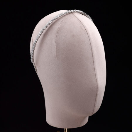 The Row Single Headband - Rhodium White Gold