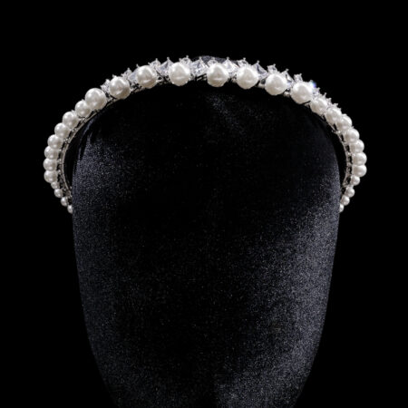 Pearl Princess Crown - Rhodium White Gold