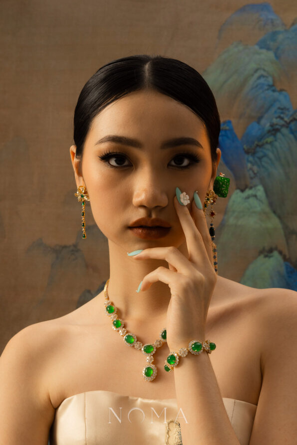 JJW-202300043-Superior-Oval-Jade-Halo-Mix-Flower-Bracelet-18k-Yellow-Gold-Jade-3