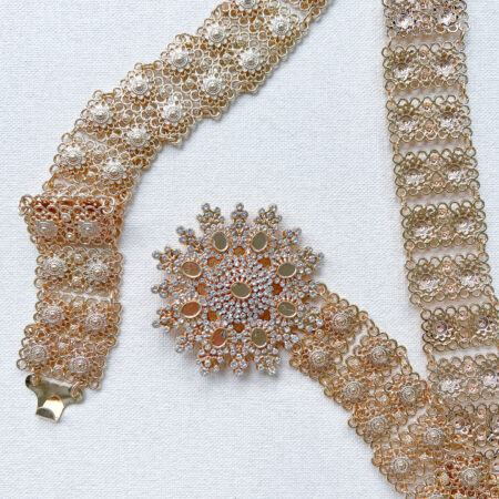 Radiant Paved Belt - 18k Yellow Gold