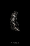 Ginkgo Bouquet Side Hairvine/Brooch - Rhodium White Gold (Left)