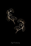 Ginkgo Branches Side Hairvine Pair - 18k Yellow Gold (1 pair)