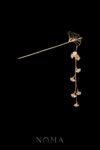 Minimalist Ginkgo Hairpin - 18k Yellow Gold