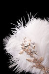 ACC-202200028-Feather-Bird-Treasure-Fan-Gold-White