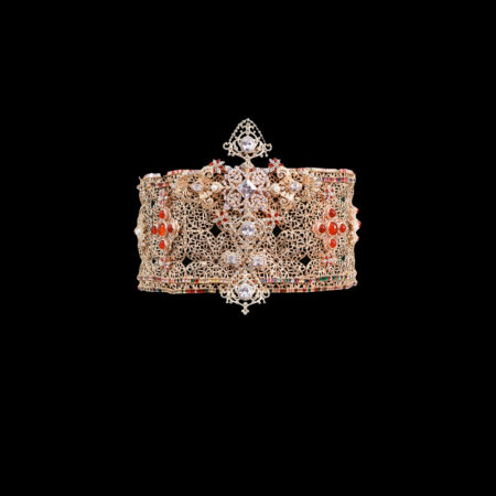 Excelsis Deo Belt - Gold, Ruby