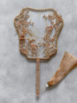 Phoenix Pearl Blossom Fan - Gold, Gold