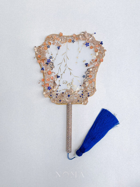 CHN-202200030-Crane-Scenery-Fan-Gold-Sapphire