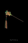 CHN-202300129-Carved-Rectangle-Happiness-Jade-Hairpin-Gold-Jade