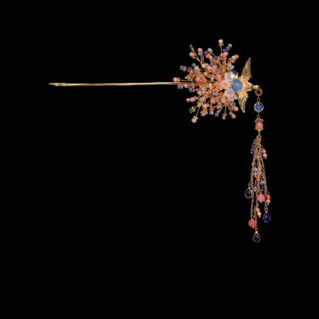 Oriental Soaring Phoenix Hairpin - Gold