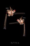 CHN-202300157-4D-Phoenix-Feather-Pearl-Tree-Hairpin-Gold-Blue-Right
