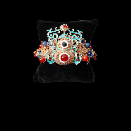 Chinese Gourd Cuff - Gold