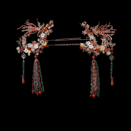 Flying Phoenix Floral Galore Hairpin Pair - Gold (1 pair)