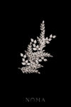 Leafy Extravagance Twigs Side Hairvine - Rhodium White Gold (Right)
