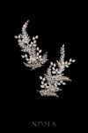 Leafy Extravagance Twigs Side Hairvine Pair - Rhodium White Gold (1 pair)