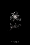 Minimalist Orchid Hairvine - Rhodium White Gold