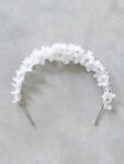 HS Dainty Petals Headband - White Silver, White