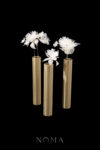LR White Peony Mix Hairpin Set - White Silver, White (3 pcs)