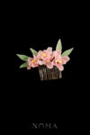 CG Blushing Bloom Haircomb - Gold, Pink