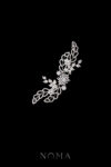 Leaflets Twigs Art Hairvine/Brooch - White Gold
