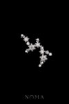 Pearly Snowflakes Side Hairvine/Brooch - White Gold