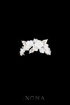 Clay Flower Garden Leaves Hairvine/Brooch - Doff Silver