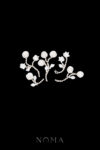 Clay Flower Rose Garden Set - White Silver (5 pcs)