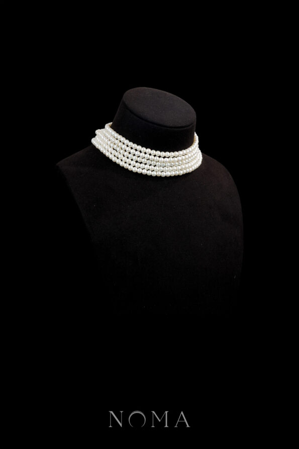ACC-202400049-Five-Strap-Pearl-Necklace-White-Gold-White-Pearl-1