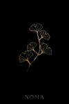 Ginkgo Wire Art Hairvine - Gold