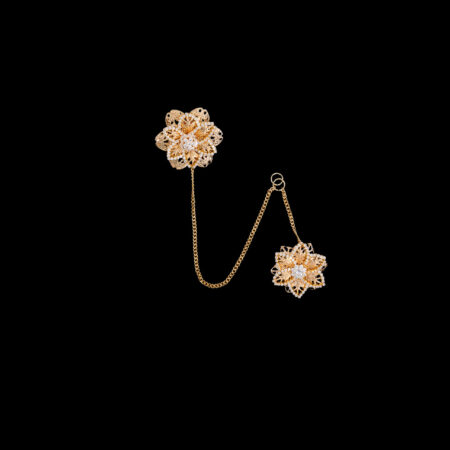 Keterikatan Kalbu Brooch - Gold