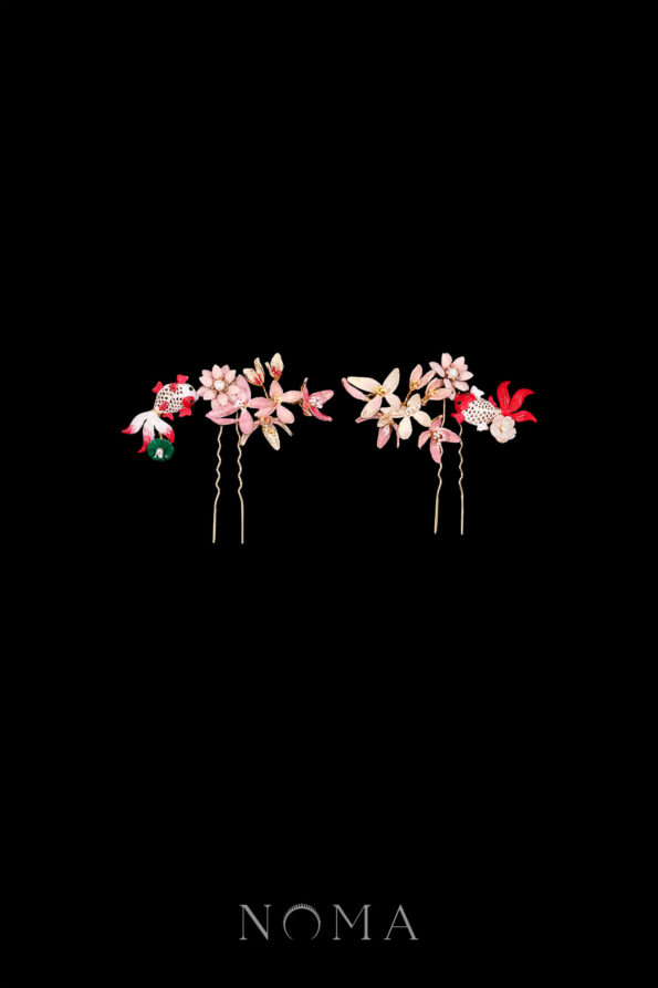 CHN-202200034-Colorful-Small-Koi-Hairpin-Set-Gold-2-pcs